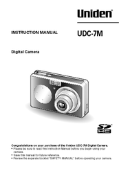 Uniden UDC7M Instruction Manual
