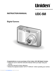Uniden UDC-5M Instruction Manual