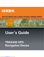 Uniden TRAX430 User Manual