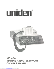 Uniden MC480 Owner's Manual