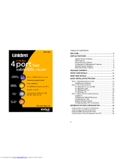 Uniden ENR1504 Owner's Manual
