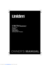 Uniden UBCT-8 Owner's Manual