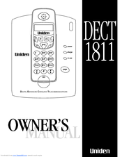 Uniden DECT 1811 Owner's Manual