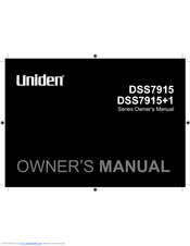 Uniden DSS7915+1 Series Owner's Manual