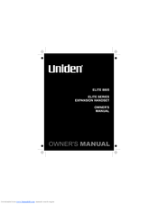 Uniden Elite 8805 Owner's Manual