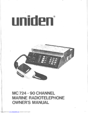 Uniden MC 724 Owner's Manual