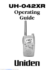 Uniden UH-042XR Operating Manual