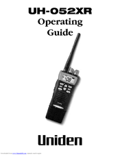 Uniden UH-052XR Operating Manual