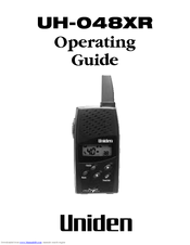 Uniden UH-048XR Operating Manual