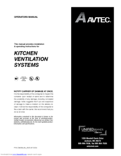 Unified Brands Kitchen Ventilation Systems Operator's Manual