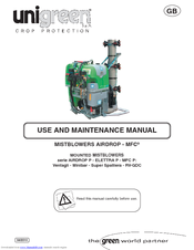 Unigreen Ventagli Use And Maintenance Manual