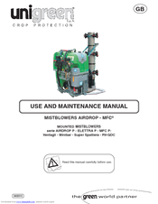 Unigreen AIRDROP P Series Use And Maintenance Manual