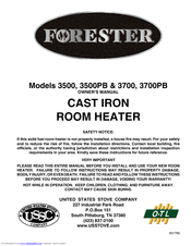 USSC Forester 3500 Owner's Manual