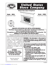 USSC 2020N Owner's Operating And Installation Manual