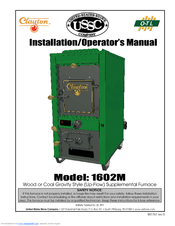 United States Stove NITED STATES STOV 1602M Installation & Operator's Manual