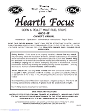 United States Stove Hearth Focus 6039HF Owner's Manual