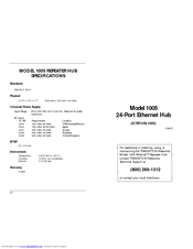 Transition Networks E-TBT-HB-1005 User Manual