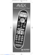 Universal Remote Control AVEX R6 Owner's Manual