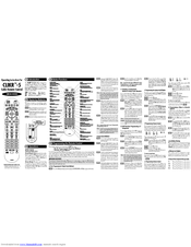 Universal Remote Control CLIKR-5 UR5U-8500 Operating Instructions