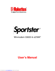US Robotics x2/56K User Manual