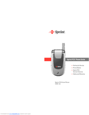 Sprint CDM-105 Phone Manual