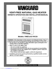 Vanguard VN12A Owner's Operation And Installation Manual