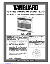 Vanguard VGN30 Owner's Operation And Installation Manual