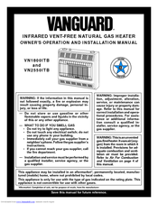 Vanguard VN1800ITB Owner's Operation And Installation Manual