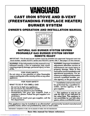 Vanguard SBVRBP Operating And Installation Manual