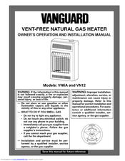 Vanguard VN6A Owner's Operation And Installation Manual