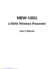 Vantec NBW-100U User Manual