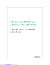 VBrick Systems VBRICK APPLIANCE VB5000 Admin Manual