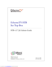 VBrick Systems EtherneTV MPEG-1 Admin Manual