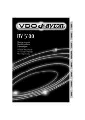 VDO CCD Backing Up Camera RV 5100 Mounting Instructions
