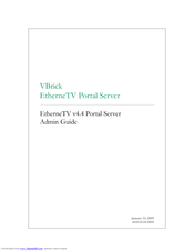 VBrick Systems EtherneTV v4.4 Portal Server Admin Manual