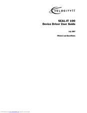 Velocity SEAL-IT SEAL-IT 100 User Manual