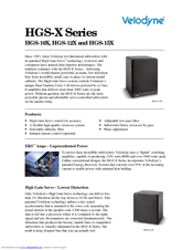 Velodyne HGS-12X Specifications