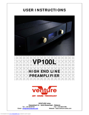 Venture Products VP100L User Instructions