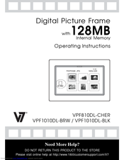 V7 VPF1010DL-BLK Operating Instructions Manual