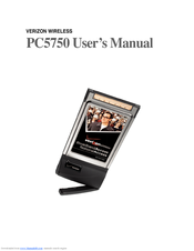 Verizon Wireless PC5750 User Manual