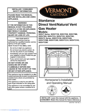 Vermont Castings SDDVTCMB Installation And Operating Manual