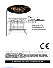 Vermont Castings Encore 2547CE Installation And Operating Manual