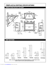 Majestic fireplaces PerfectView 39LDVT Specification Sheet