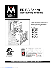 Majestic fireplaces BC42 Homeowner's Installation And Operating Manual
