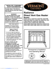 Vermont Castings RADVTCBB Installating And Operation Manual
