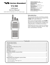 Vertex Standard VX-900 Series Service Manual