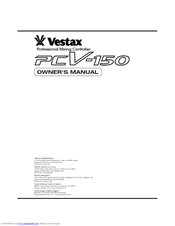 Vestax PCV-150 Owner's Manual