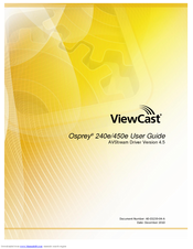ViewCast OSPREY 240E User Manual