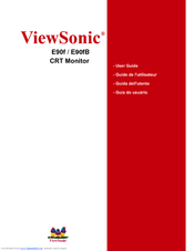 ViewSonic E90f / E90fB User Manual