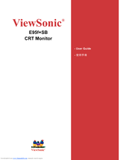 ViewSonic E95f+SB User Manual